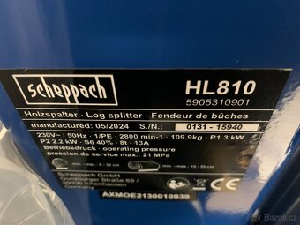 Scheppach HL 810 - štípač na dřevo 8t (230 V) - 5