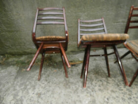 Židle 4 ks dřevěné ohýbané čalouněné RETRO za 800 kč - 5