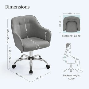 Nová kancelářská pohodlná židle/křesílko #B085KTBNL9 - 5