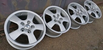 4ks Alu kola 5X100 Octavia,Fabia,Rapid - TOP STAV - 5