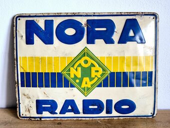 Originální cedule rádio NORA - 5