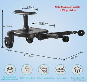 Ziokok univerzální dětská sedačka/deska ke kočárku - 5