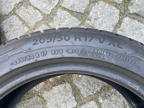 Zimní pneu Barum 205/50 R17 93V, 7mm+, DOT 3223 - 5