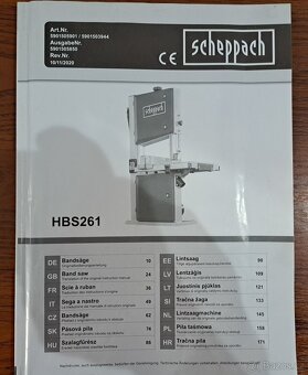 Prodam Pasovou pilu Scheppach HBS 261 1499Kč - 5