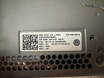 VW rádio MIB2 PQ - 5