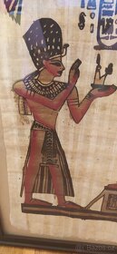 Obrazy malované na papyrus zarámované - 5