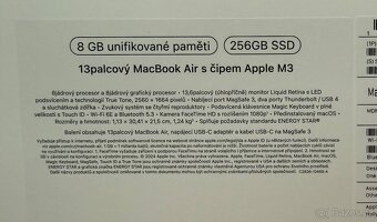 MacBook Air M3 (2024, 8GB, 256GB, záruka) - 5