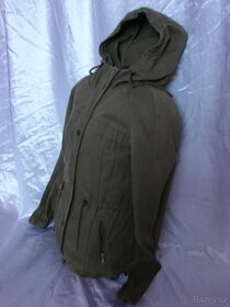 Zelená  khaki parka na podzim vel.XS,zn.cropp, - 5