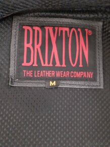 BRIXTON Pánská kožená bunda na moto vel.M - 5