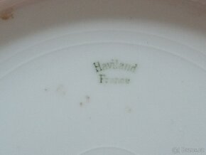 STAROŽITNÝ PORCELÁNOVÝ TALÍŘ HAVILAND LIMOGES FRANCIE - 5