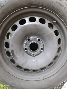 Plechové disky VW 5x112 r16 s pneu 215/60 z Passat B8,5 - 5