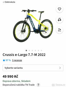 Prodám elektrokolo CRUSSIS E-LARGO 7.7-M 2022 - 5