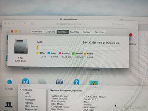 Počítač Apple iMac 27" 2015, Core i5, 1TB, SSD, 8GB RAM - 5