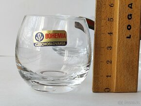 Retro skleničky na alkohol, Bohemia, top stav, pošta 69.- - 5