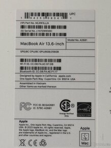 NOVÝ MacBook Air 13,6” M2 2022 256GB 8GB RAM US-version - 5