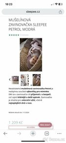 MUSELINOVE ZAVINOVAČKY SLEEPEE ROYAL BABY SWADDLE WRAP - 5