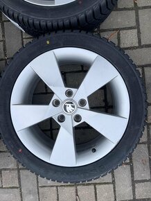 ORIGINÁL Alu Škoda Denom R17, 5x112 - NOVÉ ZIMNÍ PNEU - 5