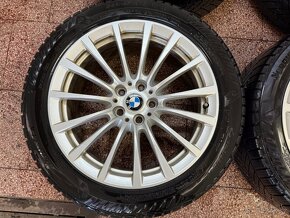 Originál alu kola Bmw 5x112 r18 zimní pneu 6mm G30 G31 - 5