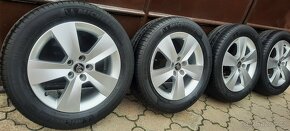 Originál alu Škoda SCALA 5x100 205/55 R16 - letní 5,5mm - 5