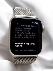 Apple watch SE 40 GPS  2 generace Starlight - 5