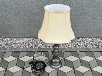 Veliká cínová stolní lampa výška 96cm - 5