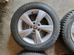 ALU kola+pneu ŠKODA"Deneb"PIRELLI zimni 185/60/R15 6.0J ET38 - 5