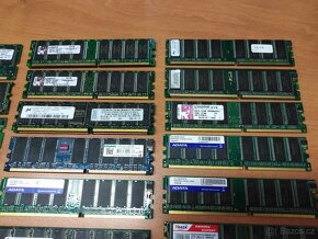 Různé druhy RAM pamětí SDRAM, DDR i DDR2 do počítače - 5