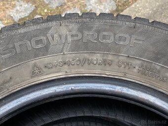 Prodám zimní pneu 165/70 R14 - 5