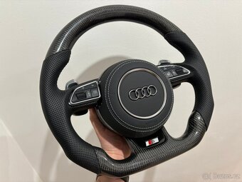 RS AUDI VYHRIEVANY KARBONOVY VOLANT S RS PADLAMI - 5