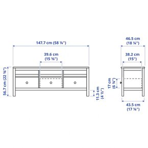 Prodám TV stolek IKEA HEMNES - 5