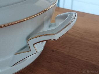 STAROŽITNÁ ART DECO PORCELÁNOVÁ TERINA KMP BYSTŘÍCE U TEPLIC - 5