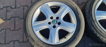 Alu kola originál Škoda Octavia 5x100 6,5x16 ET42 205/55r16 - 5