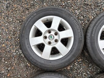 Alu orig letní sada Škoda 5x112 6J ET47 195/65 R15 - 5