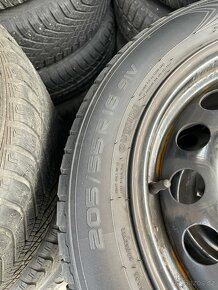 Plech disky 5x114,3 včetně letních pneu 205/55R16 - 5