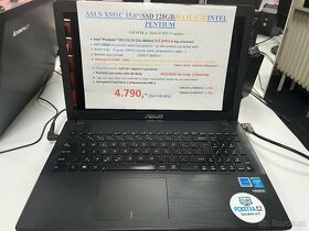 ASUS X551C 15,6"/SSD 128GB/RAM 4GB/INTEL PENTIUM - 5