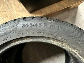 Prodám 2 Ks zimních gum Continental 245/45 R18 V - 5