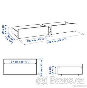 Rám MALM s úložným prostorem - 5