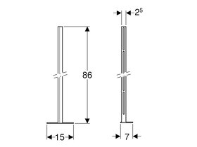 Geberit Kombifix sada stojin s patní deskou - 5