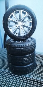 Prodám ALU kola original 5X108 R16 s pneu 205/55/R16 - 5