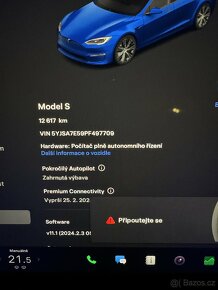 Zánovní Tesla Model S 2023 Model S 493kW cena vč. DPH - 5