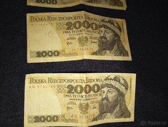 4ks bankovek 2000 polských zlotých - 5