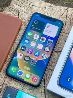 🍏TOP🍎 Apple Iphone X 64GB bílý - baterie 100% - 5