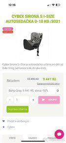 Cybex autosedacka - 5