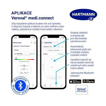 Tlakoměr HARTMAN Veroval compact + connect + adaptér - 5