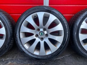 Original ALU kola Škoda Venus 17" 7J ET49 + pneu 225/45/R17 - 5