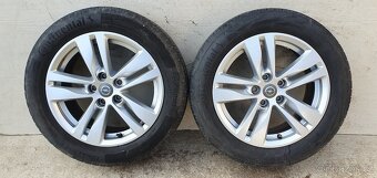 Alu kol Opel Astra K 16" 5x105, letní Continental 205/55R16 - 5