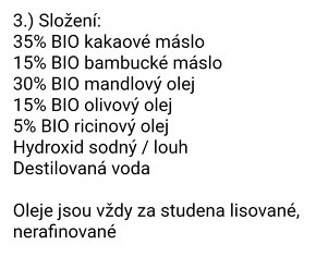 Ručně vyráběná mýdla v BIO kvalitě, cca 60g - 5