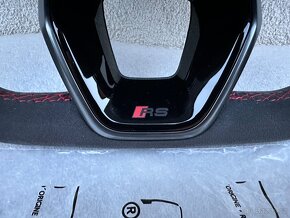 Audi sportovy volant alcantara cerveny RS3 RSQ3 RS4 RS5 - 5