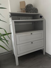 Postýlka+matrace, přebalovací pult IKEA - 5