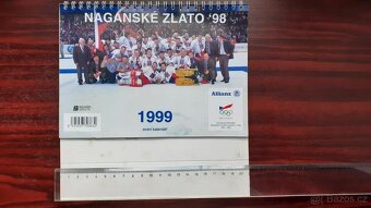 Originální stolní kalendář NAGANO 98 pro rok 1999 hokej - 5